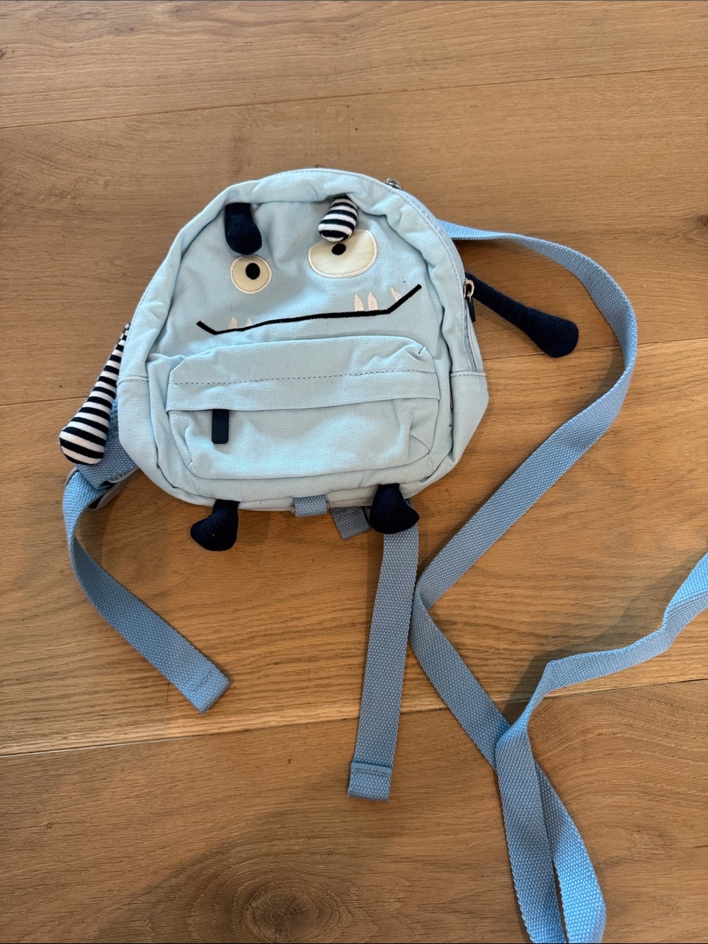 Toddler Light Blue Monster Backpack | Brand: